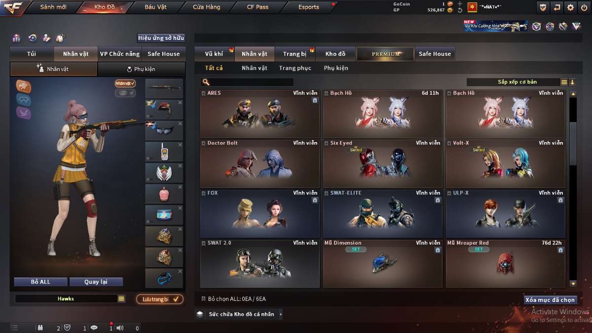 shop acc cf uy tin gia re